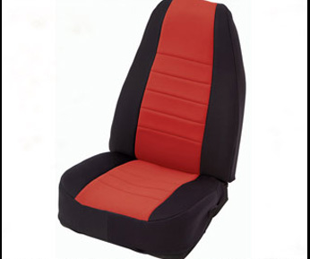 👉Neoprene Seat Cover Rear 08-09 Wrangler JK Unlimited 4 Door Black/Red  Smittybilt - 46530 » GodSpeed Off-Road
