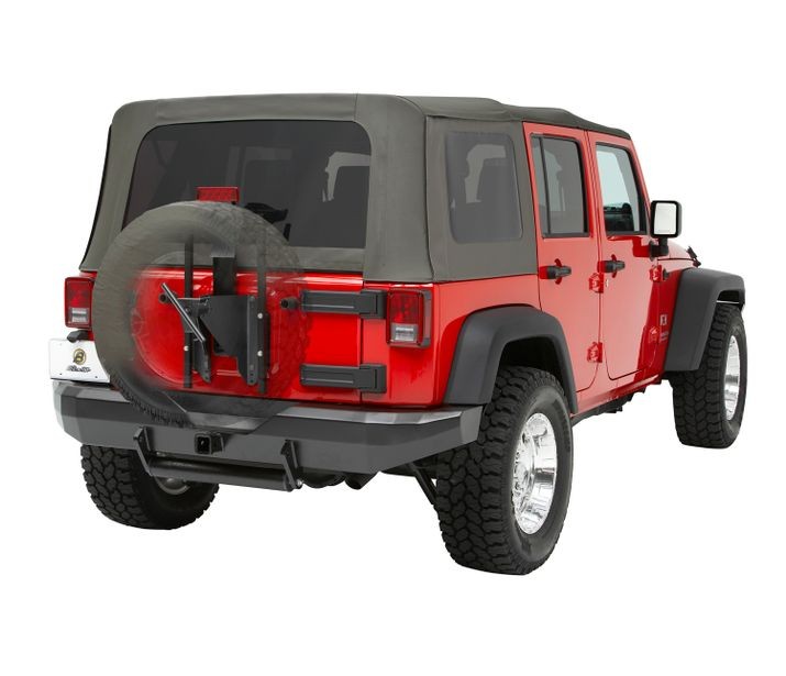 👉Bestop Jeep JK Oversize Tire Carrier 37 Inch HighRock 07-17 Jeep Wrangler  JK 2/4 Door Black Each Bestop 61961-01 » GodSpeed Off-Road